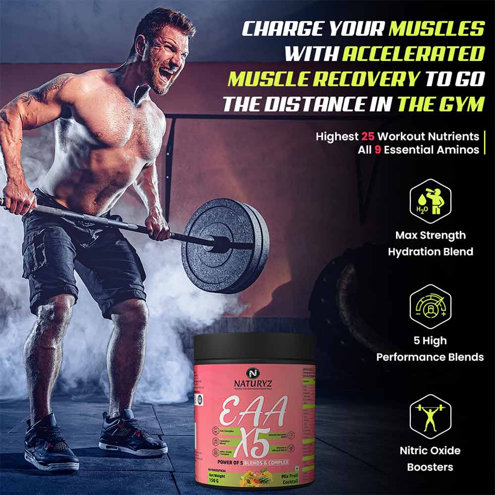 6 - Naturyz EAA X5,  Mix Fruit Cocktail  0.33 lb  13 Servings 