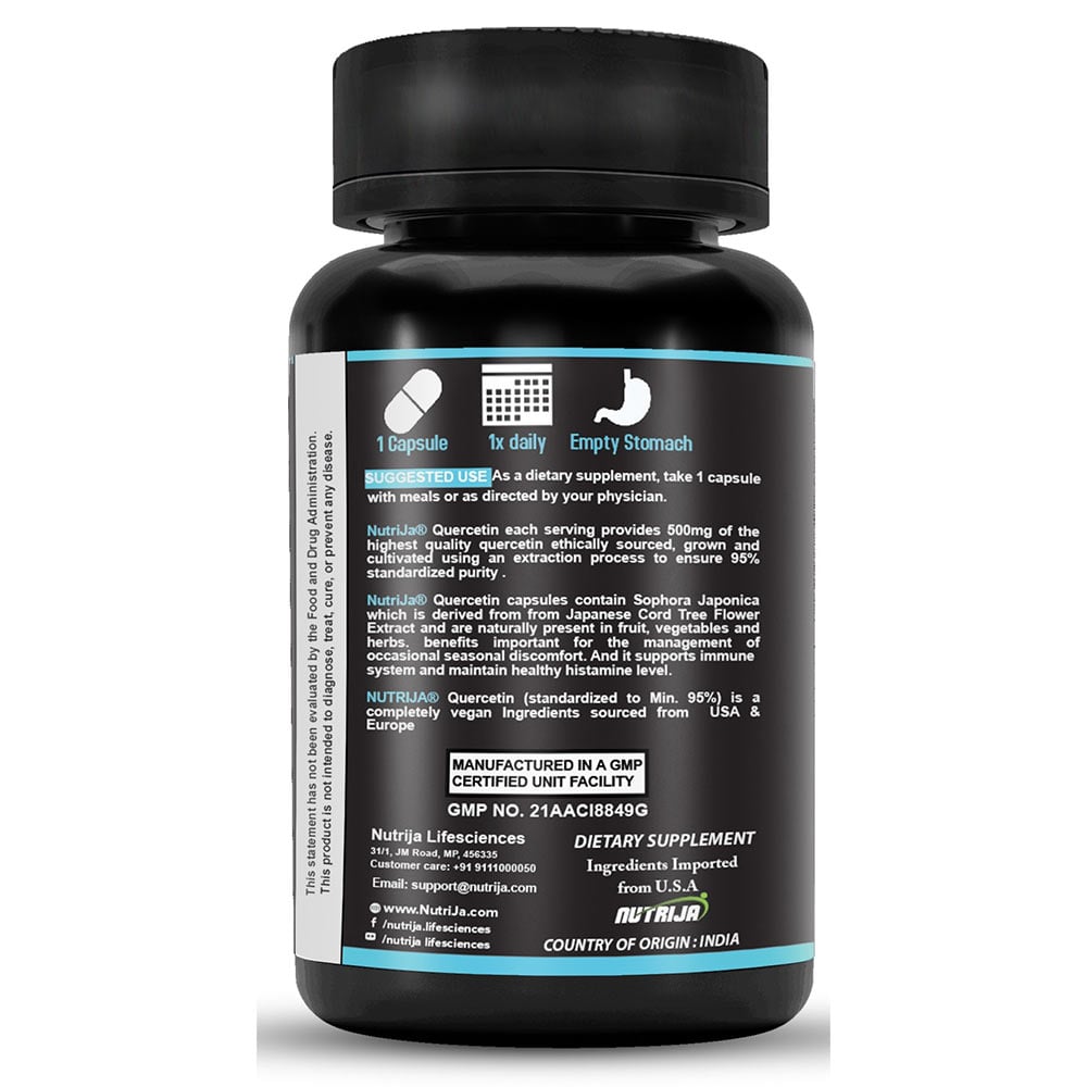 2 - NutriJa Quercetin 500mg,  30 capsules 