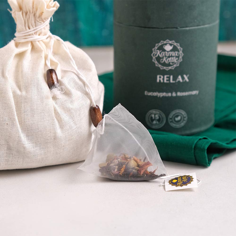 7 - Karma Kettle Relax Eucalyptus & Rosemary Tea,  Natural  15 Tea Bag(s) 