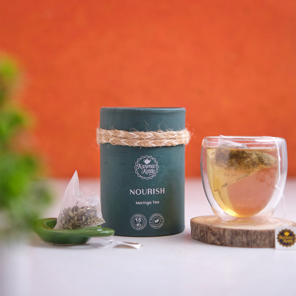 5 - Karma Kettle Nourish Moringa Tea,  Natural  15 Tea Bag(s) 