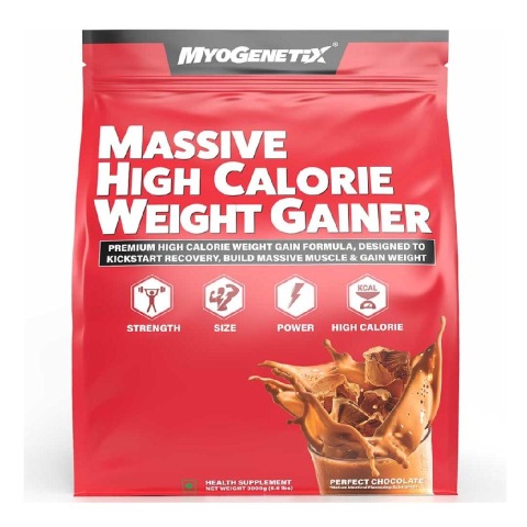1 - MYOGENETIX Massive High Calorie Weight Gainer,  6.6 lb  Perfect Chocolate 