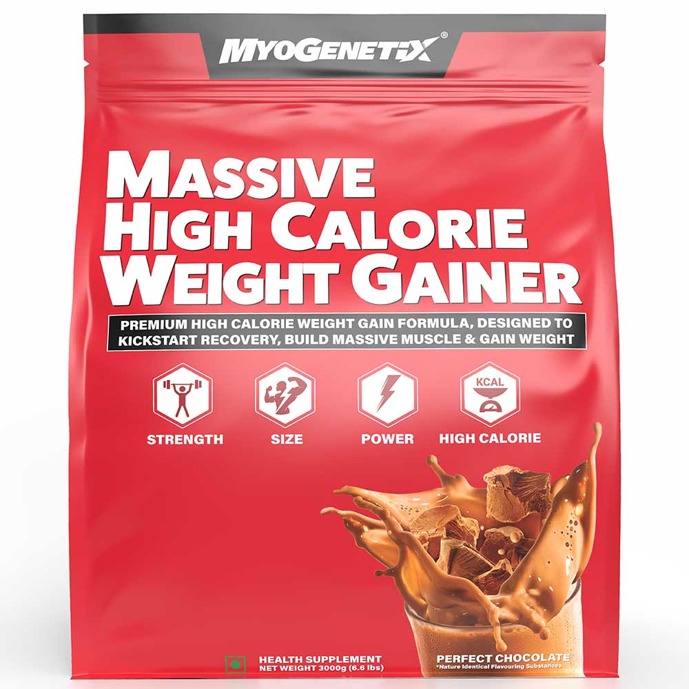 1 - MYOGENETIX Massive High Calorie Weight Gainer,  6.6 lb  Perfect Chocolate 