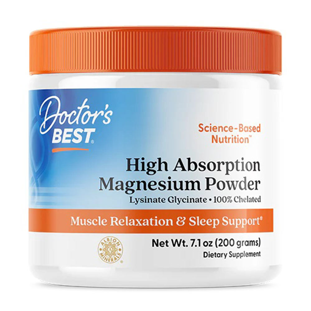 1 - Doctor's Best High Absorption Magnesium,  Unflavoured  200 g 