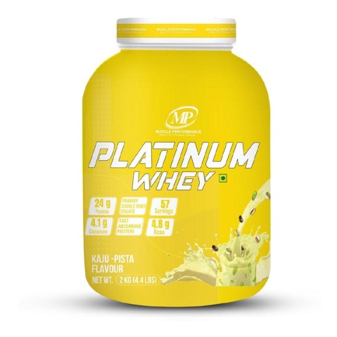 1 - Muscle Performance Platinum Whey, 4.4 lb Kaju-Pista