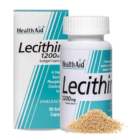 1 - HealthAid Lecithin (1200mg),  50 capsules 