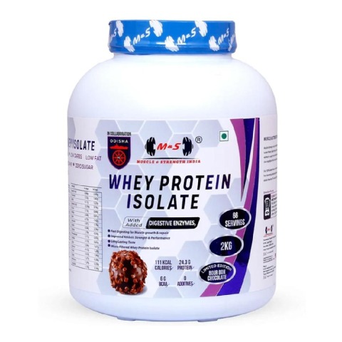 1 - Muscle & Strength Whey Protein Isolate,  4.4 lb  Bour Bon Chocolate 