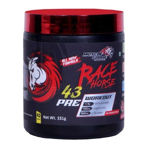 1 - Muscle Garage Race Horse Pre Workout, 0.33 lb Watermelon