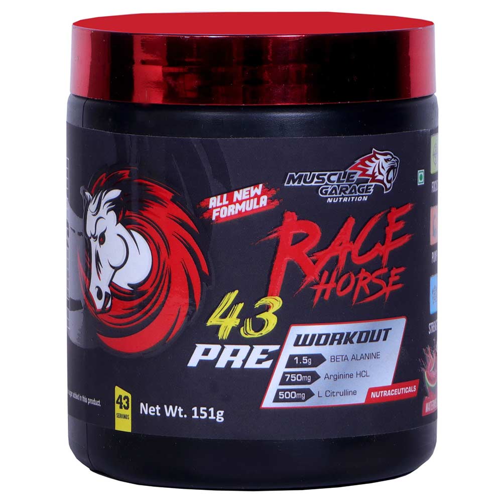 1 - Muscle Garage Race Horse Pre Workout,  0.33 lb  Watermelon 