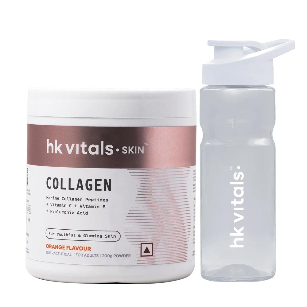 HealthKart HK Vitals Skin Radiance Collagen 200g Orange With Sipper-picture-27