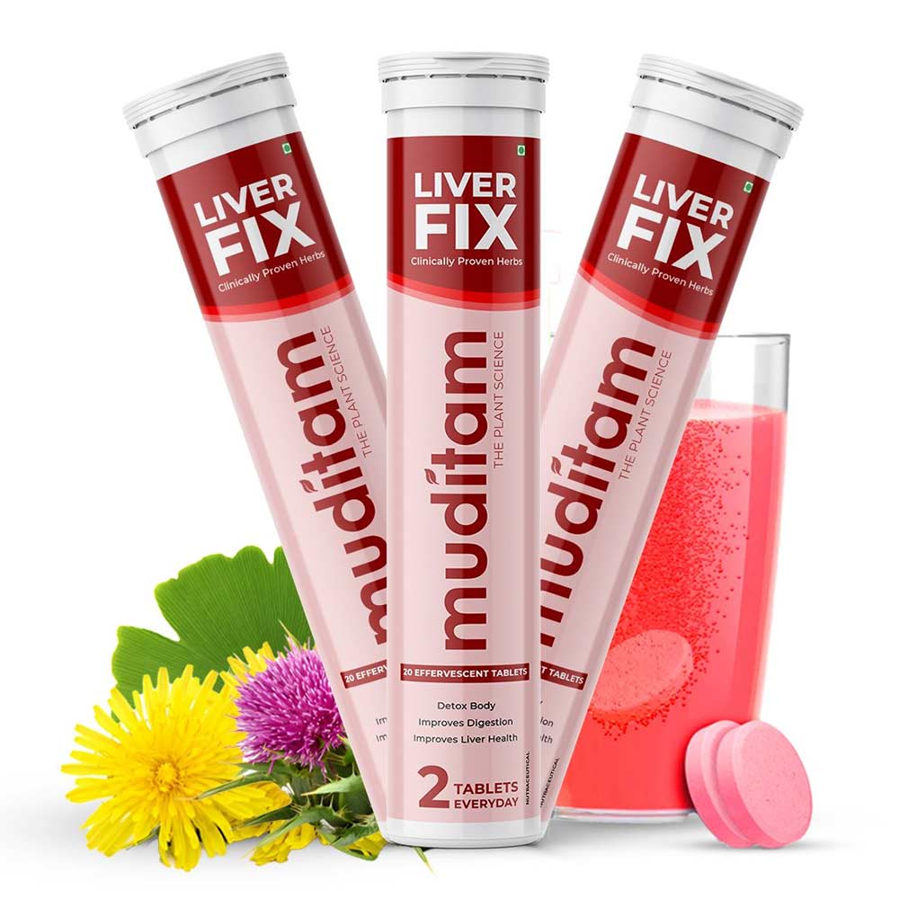 Muditam Liver Fix (Pack of 3), 20 tablet(s)
