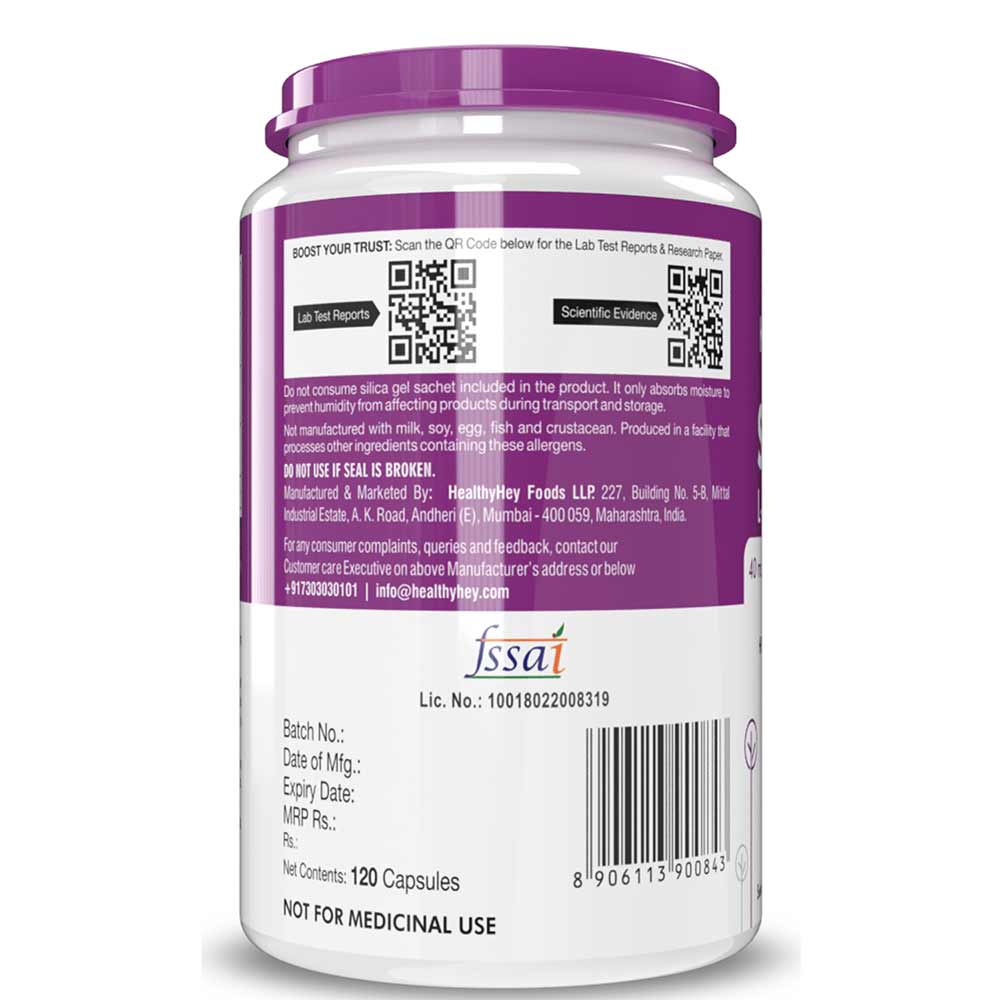 3 - HealthyHey Nutrition Selenium,  120 veggie capsule(s) 