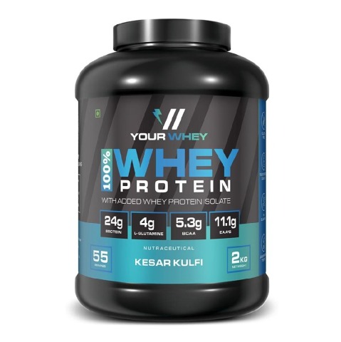 1 - YourWhey 100% Whey Protein,  4.4 lb  Kesar Kulfi 