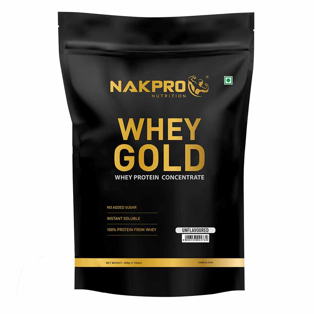 1 - Nakpro Whey Gold Protein Concentrate,  1.1 lb  Unflavoured 