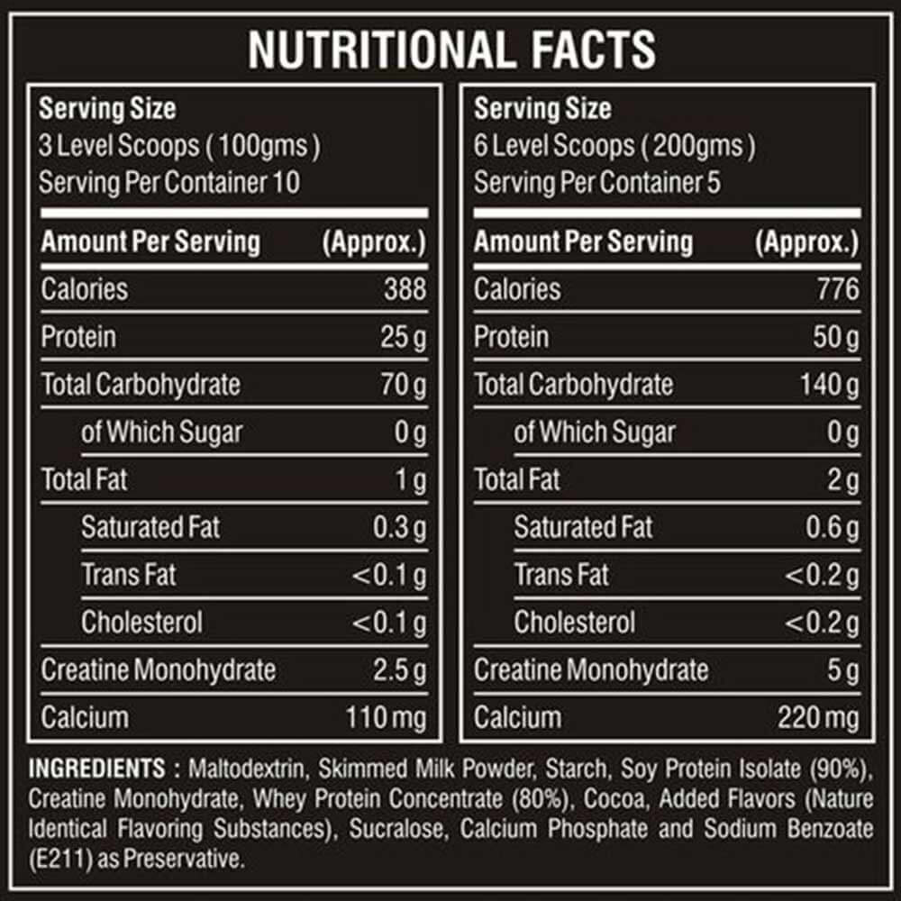 supplement - Big Muscles Lean Gain,  2.2 lb  Strawberry 