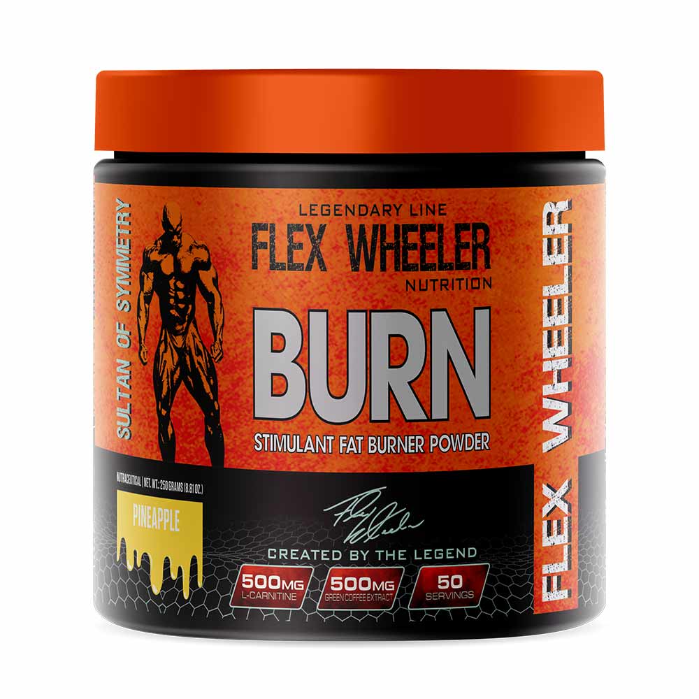1 - Flex Wheeler Nutrition Burn Stimulant Fat Burner Powder,  0.55 lb  Pineapple 
