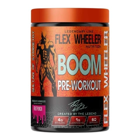 1 - Flex Wheeler Nutrition Boom Pre Workout,  0.99 lb  Fruit Punch 
