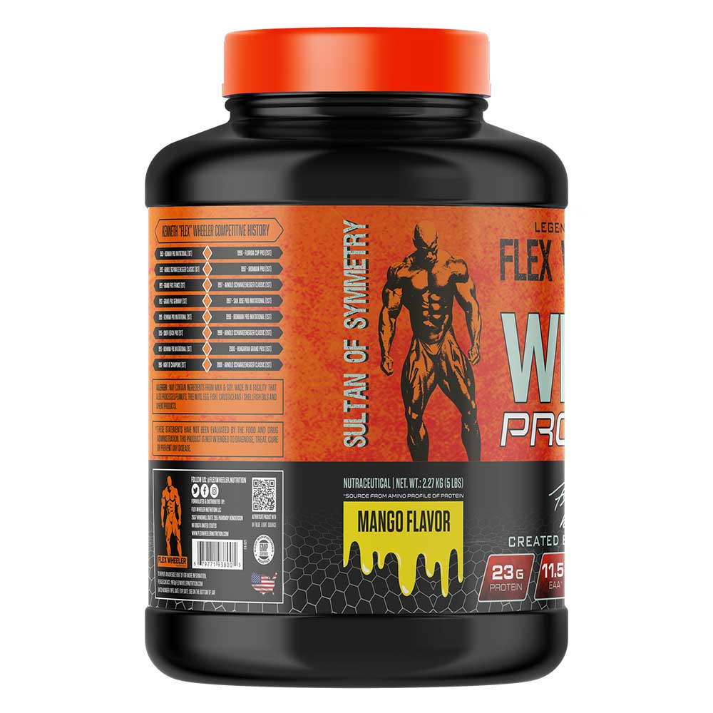 2 - Flex Wheeler Nutrition Whey Protein,  5 lb  Mango 