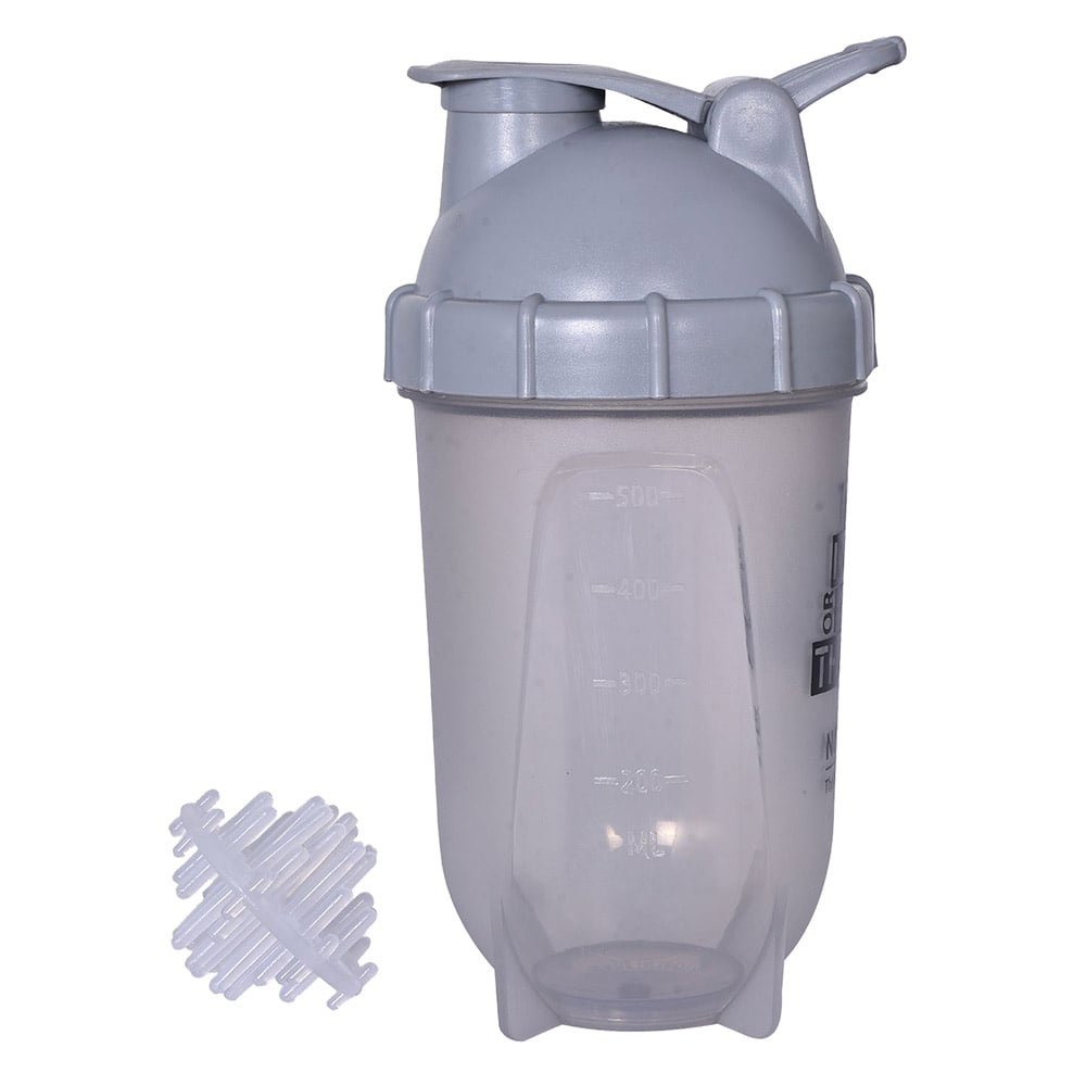 2 - GHC Nutrigize Smart Classic Leakproof Protein Shaker Bottle,  Grey  500 ml 