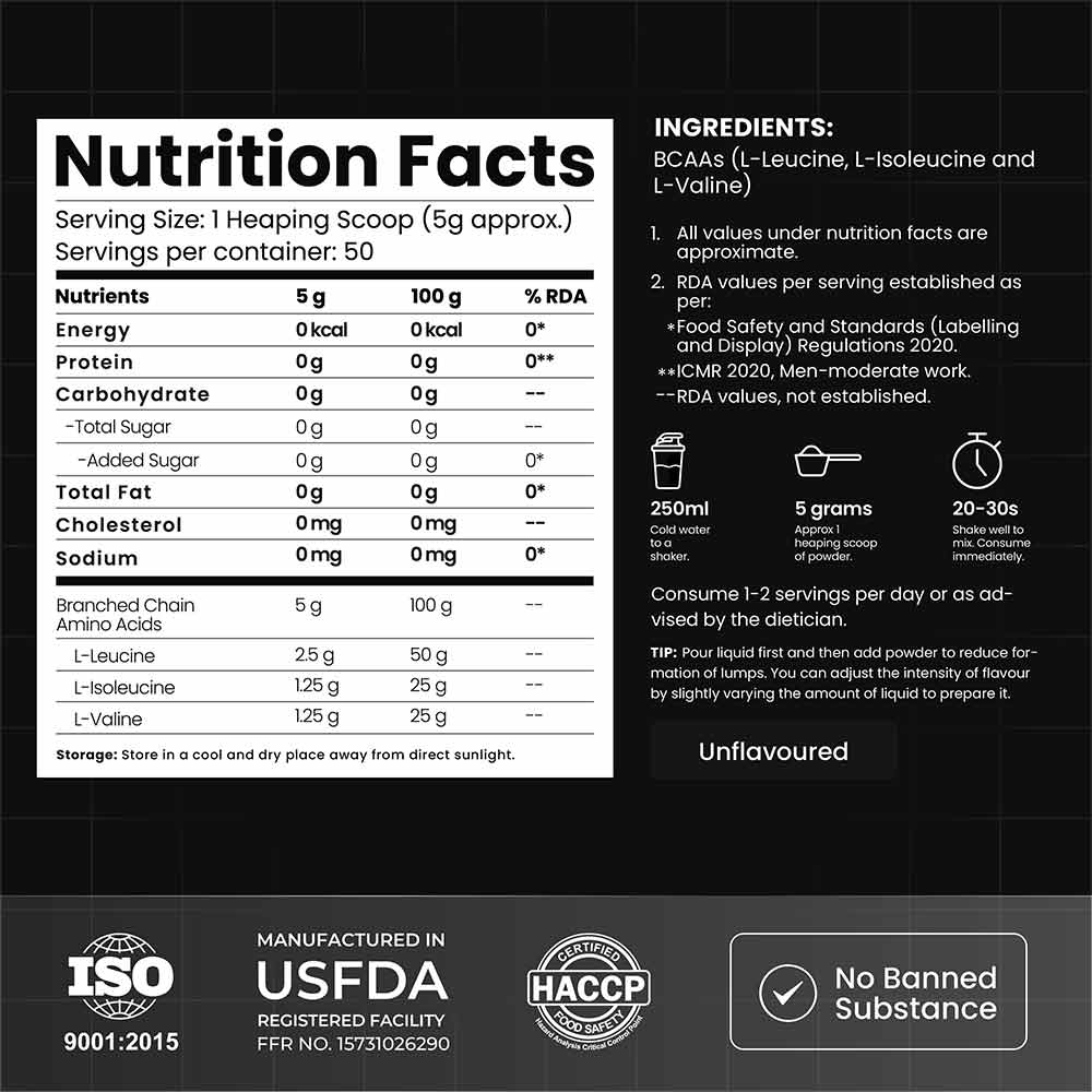 3 - Athlab Anytime BCAA,  0.55 lb  50 Servings  Unflavoured 