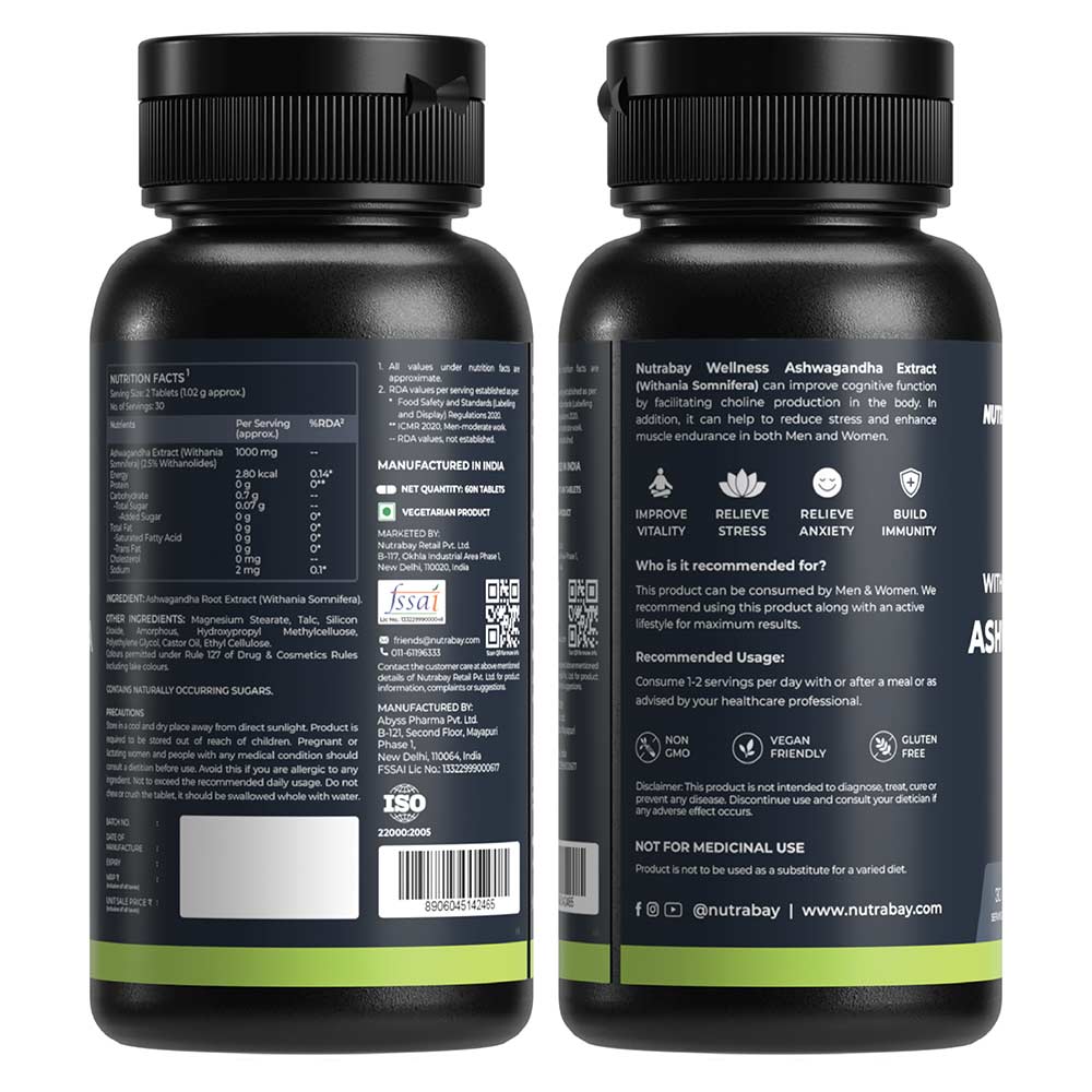 5 - Nutrabay Wellness Withania Somnifera Ashwagandha,  60 tablet(s) 