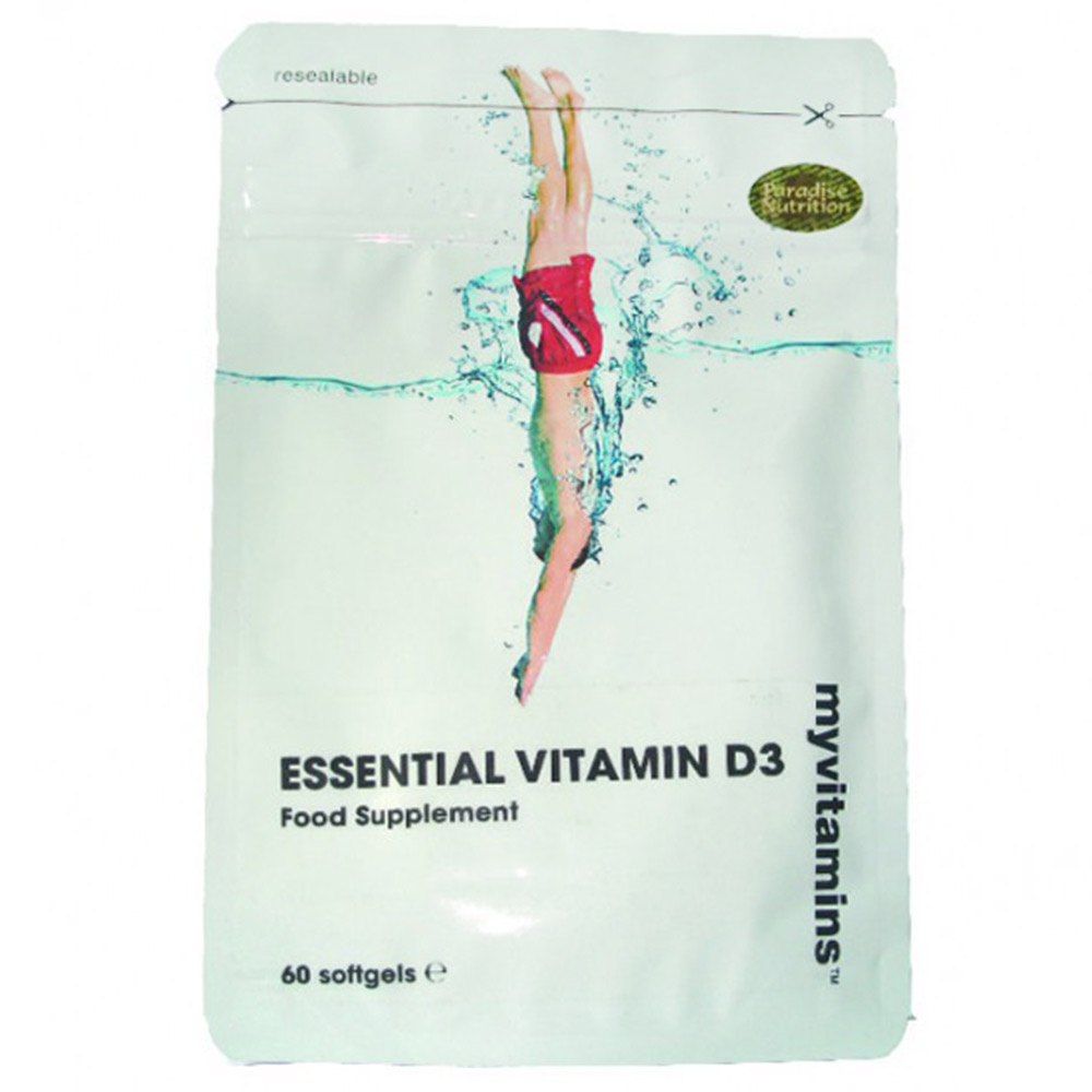 Myvitamins Essential Vitamin D3,  60 softgels 