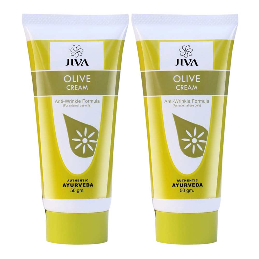1 - Jiva Olive Cream,  50 g  Anti-Wrinkle Formula (Pack of 2) 