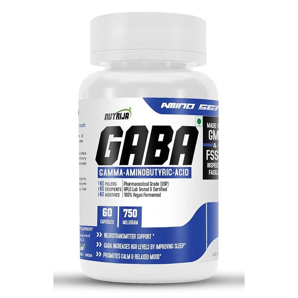 NutriJa GABA 750mg (Gamma Aminobutyric Acid),  60 capsules -picture-7