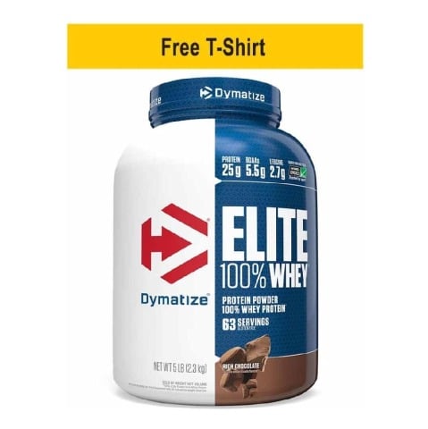 Dymatize Elite 100% Whey Protein, 5 lb Rich Chocolate