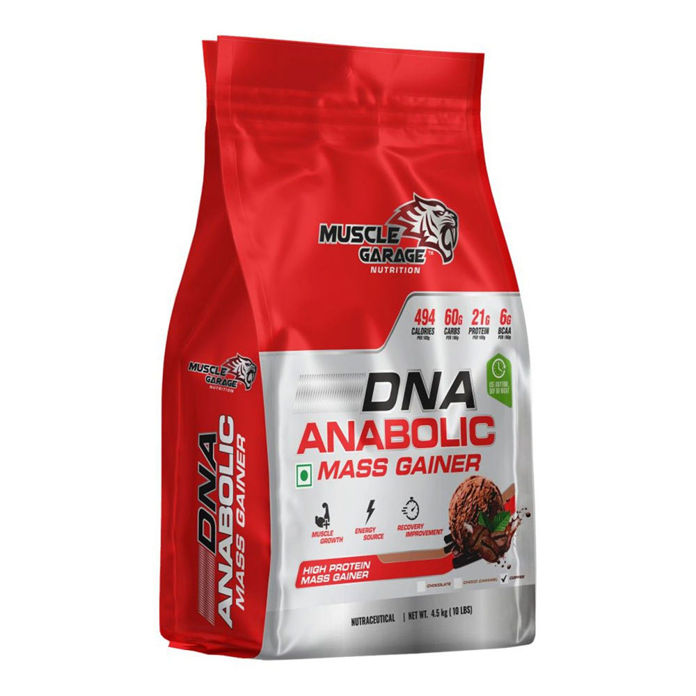 1 - Muscle Garage DNA Anabolic Mass Gainer,  9.9 lb  Coffee 