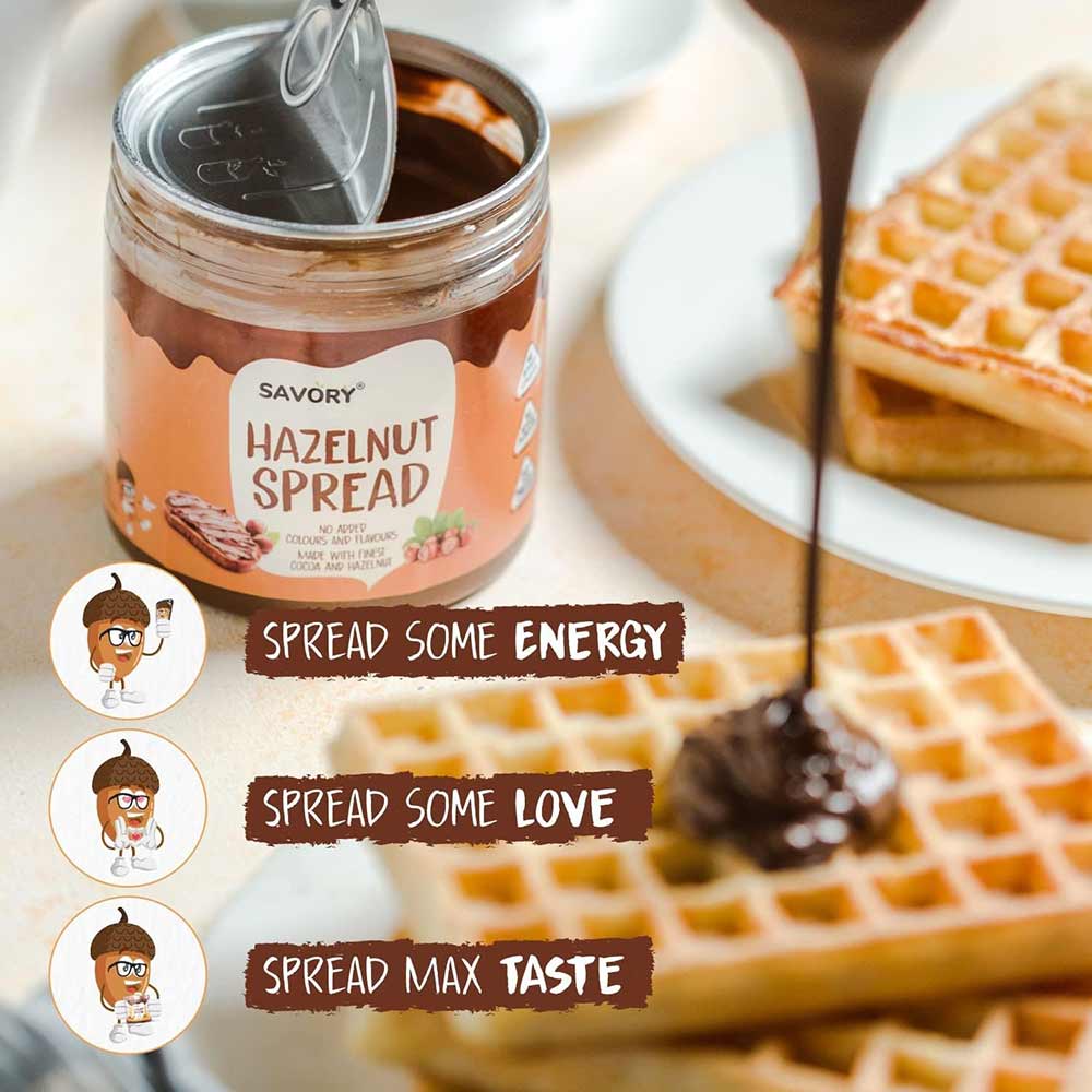 4 - Savory Hazelnut Spread,  Chocolate  400 g 