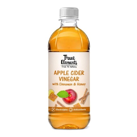 3 - True Elements Apple Cider Vinegar,  0.5 L  Cinnamon & Honey 