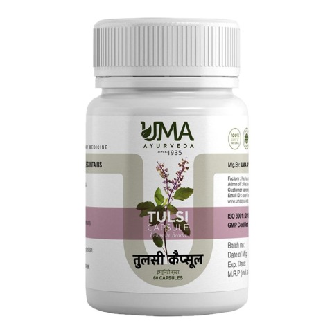 1 - Uma Ayurveda Tulsi,  60 capsules 