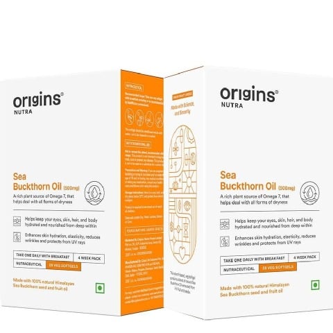 1 - Origins Nutra Sea Buckthorn Oil 500mg (Pack of 2),  28 softgels 