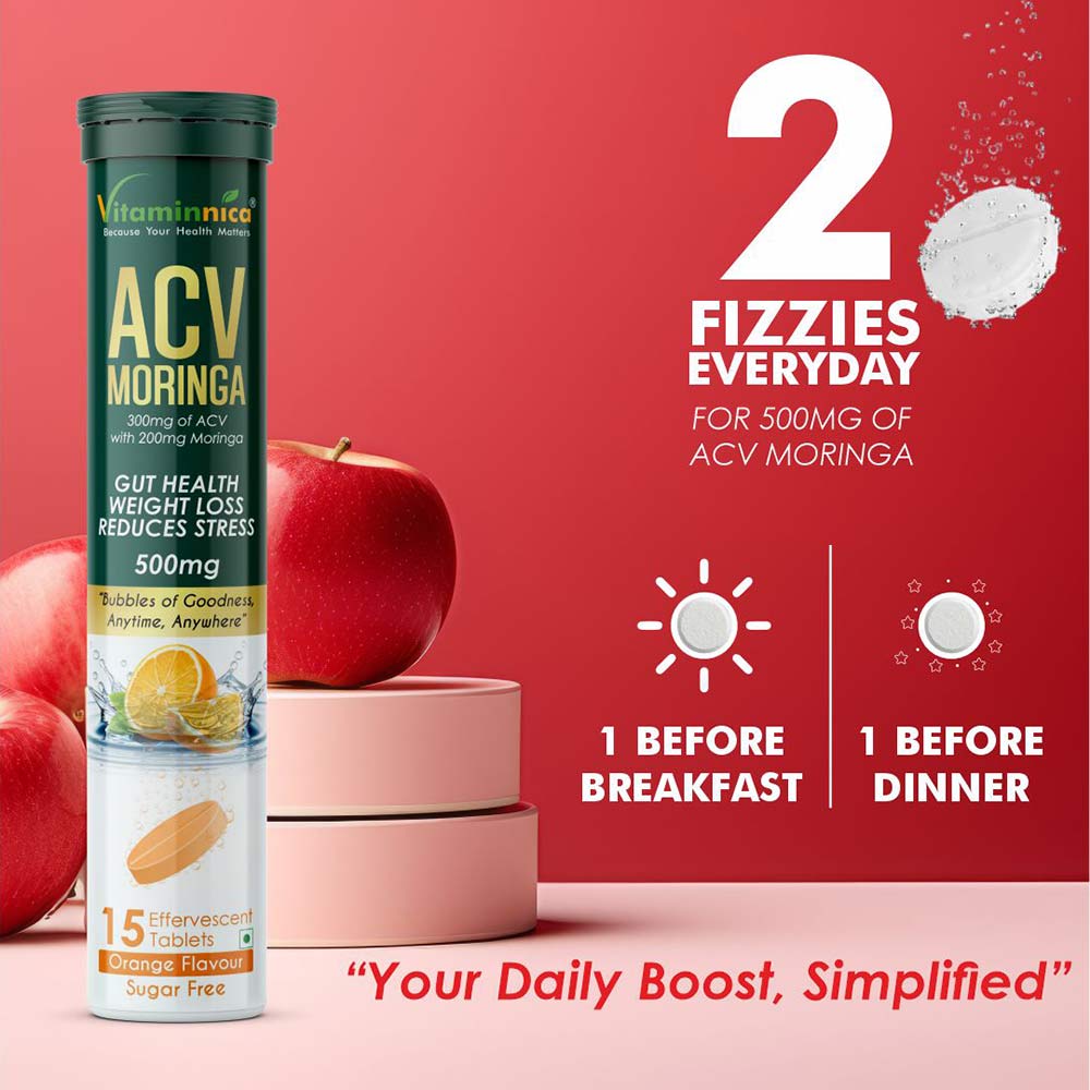6 - Vitaminnica ACV Moringa,  15 tablet(s)  Orange 