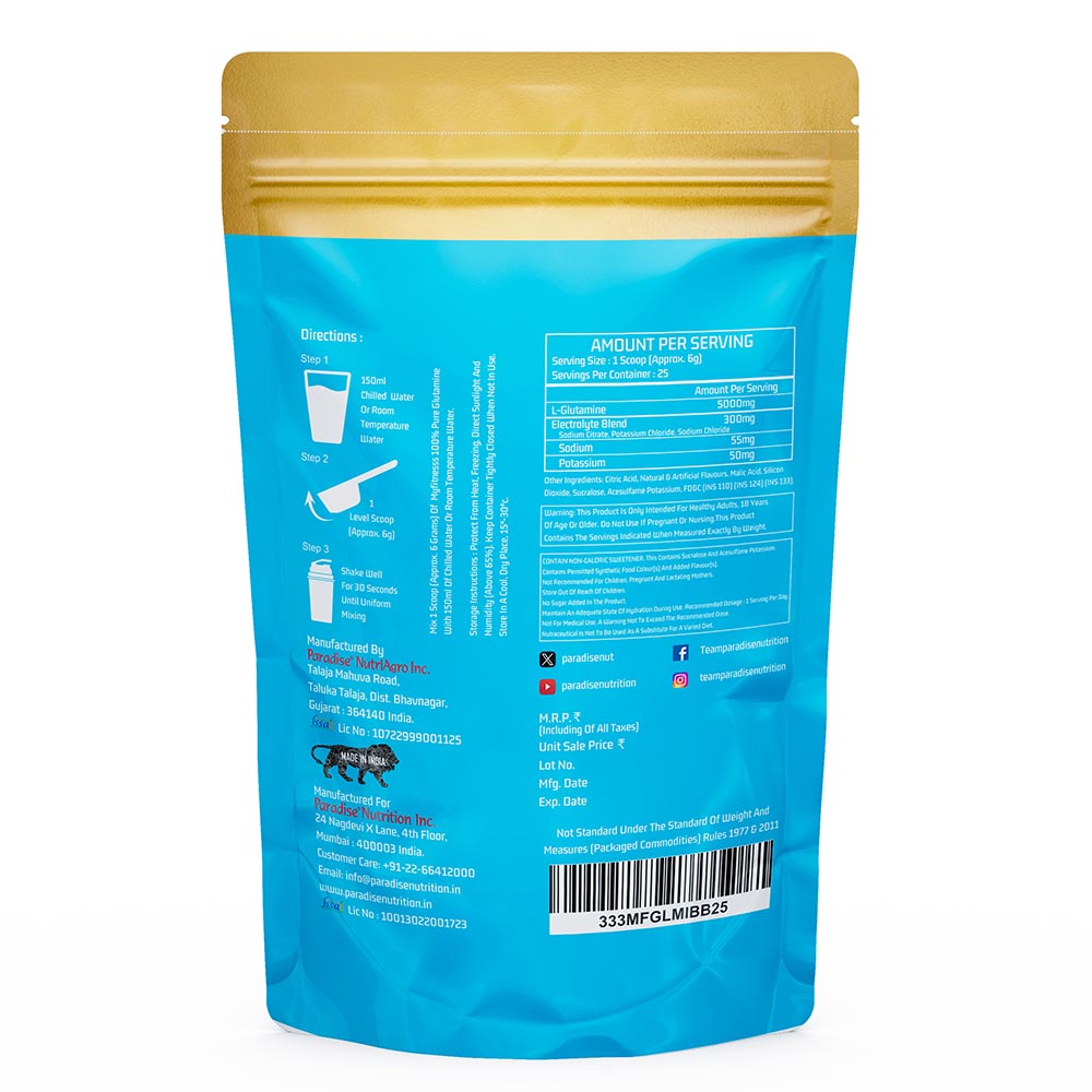 7 - MYFITNESS By Paradise 100% Pure Glutamine,  0.33 lb  Blackberry 