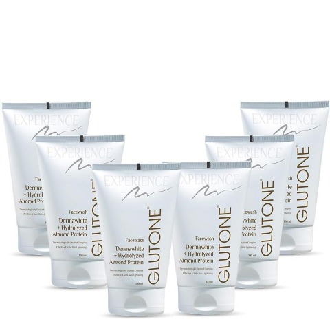 5 - Glutone Dermawhite & Hydrolyzed Almond Protein Face Wash,  100 ml  for Effective & Safe Skin Lightening (Pack of 6) 