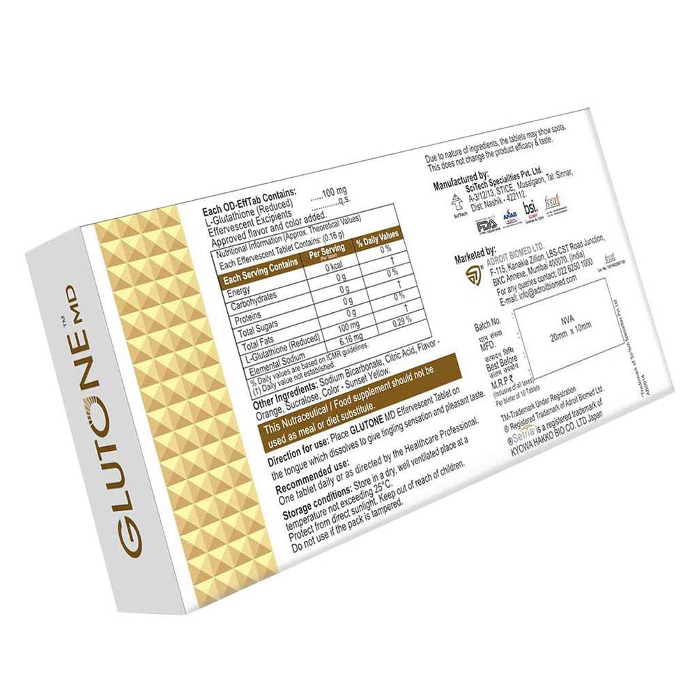 2 - Glutone MD Setria L-Glutathione,  for Radiant Glow & Even Skin Tone  30 tablet(s) 