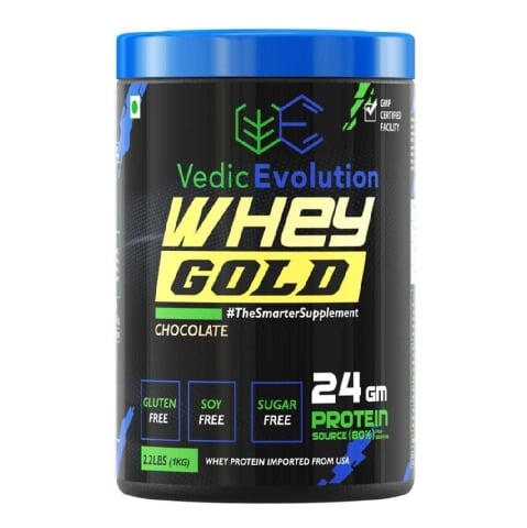 2 - Vedic Evolution Whey Protein Gold,  2.2 lb  Chocolate 