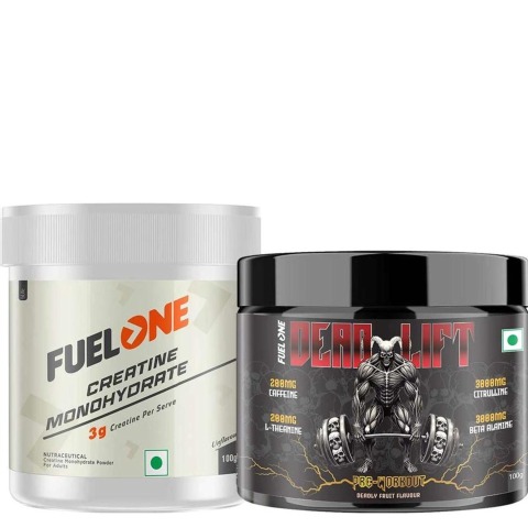 Creatine Monohydrate & Pre Workout 100g Combo