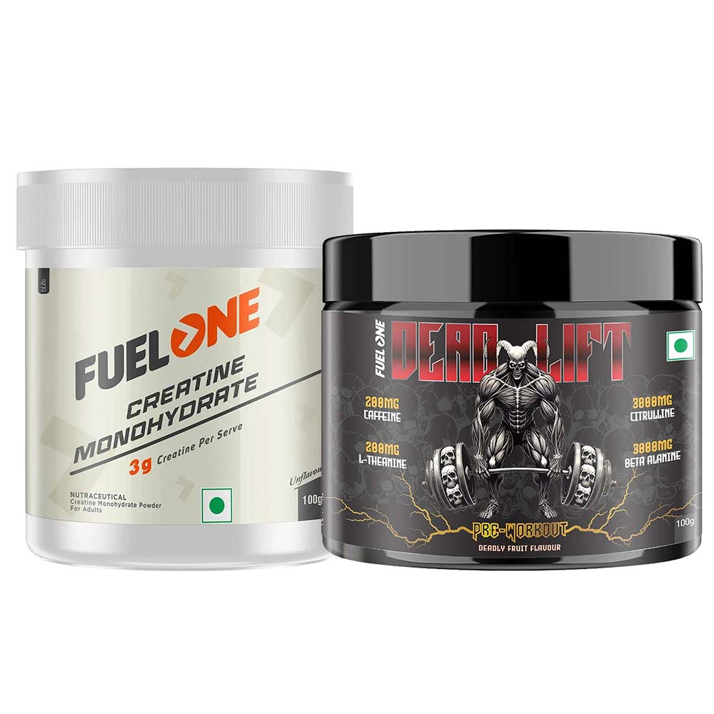 Creatine Monohydrate & Pre Workout 100g Combo