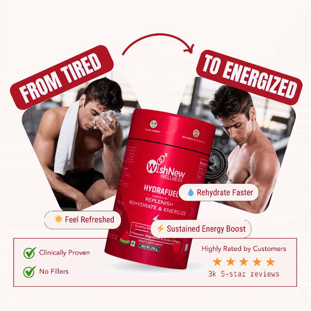7 - WishNew Wellness Hydrafuel Instant Drink Mix,  20 sachets/pack  Strawberry & Watermelon (Pack of 2) 