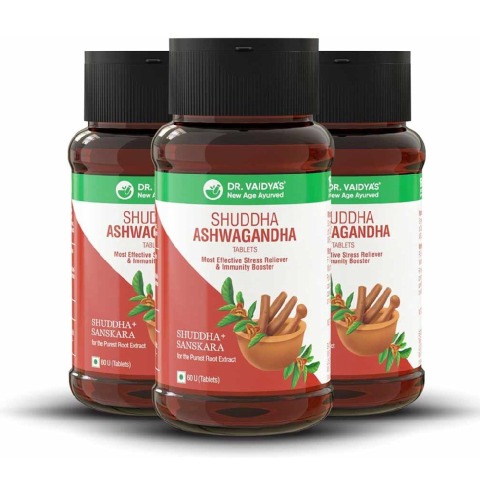 1 - Dr. Vaidya's Shuddha Ashwagandha (Pack of 3),  60 tablet(s) 
