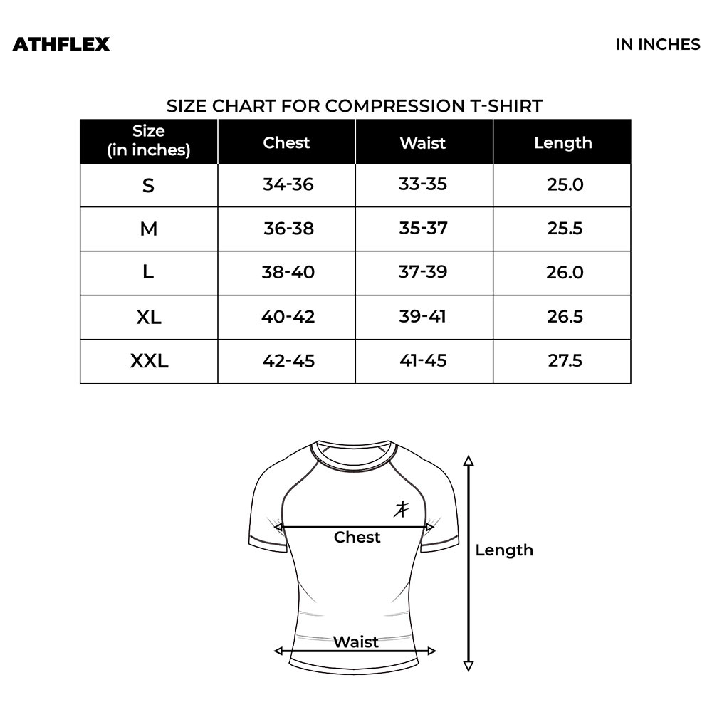 7 - Athflex Men's Half Sleeve Ace Compression T-Shirt,  XXL  Aubergine 