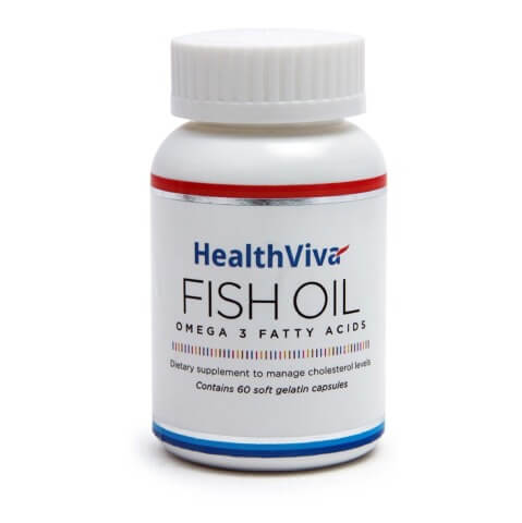 HealthViva Omega-3 Fish Oil,  60 softgels 