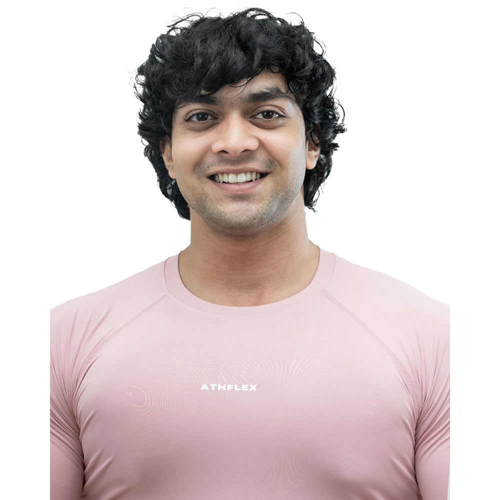 6 - Athflex Men's Full Sleeve Ace Compression T-Shirt,  Small  Rusty Pink 