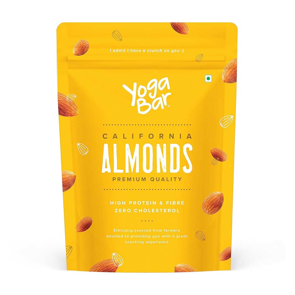 7 - Yogabar California Almonds,  500 g  Natural 