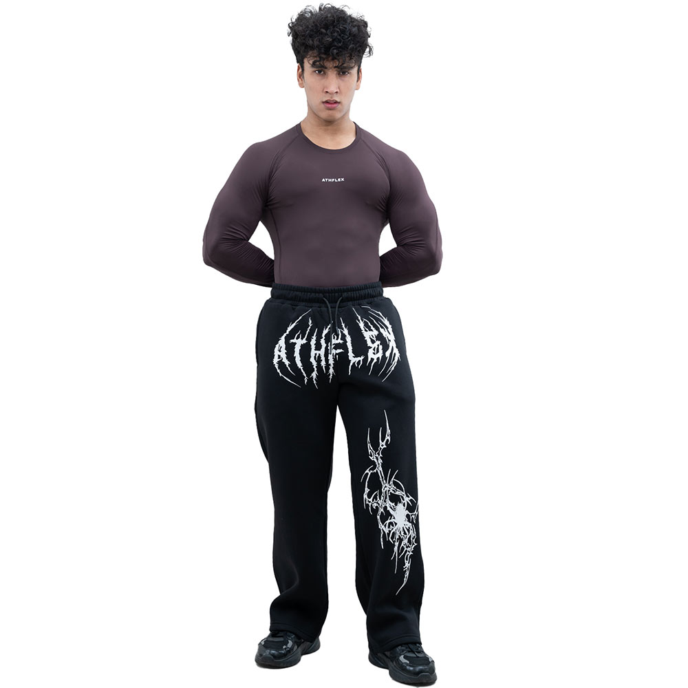 7 - Athflex Men's Full Sleeve Ace Compression T-Shirt,  Small  Aubergine 