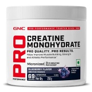 GNC Pro Performance Pure Micronized Creatine Monohydrate, 250 g (0.55 lb), Blueberry
