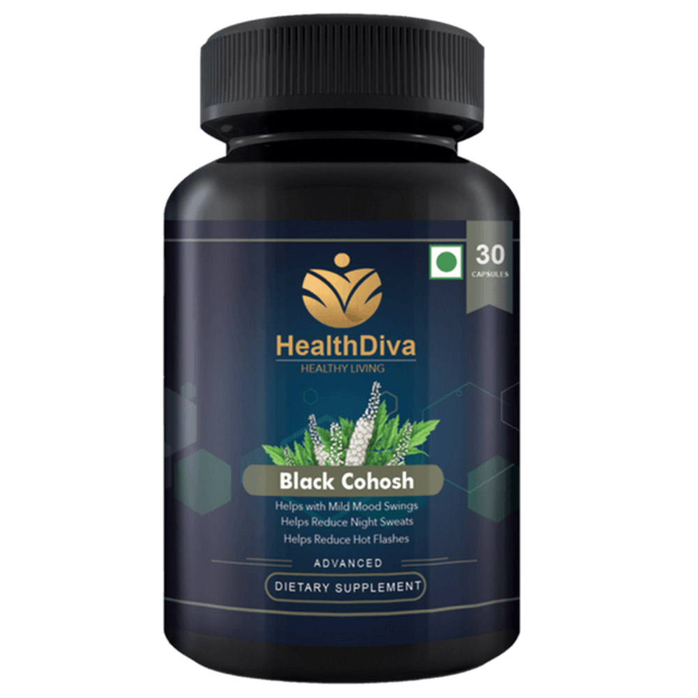1 - HealthDiva Black Cohosh,  30 capsules 