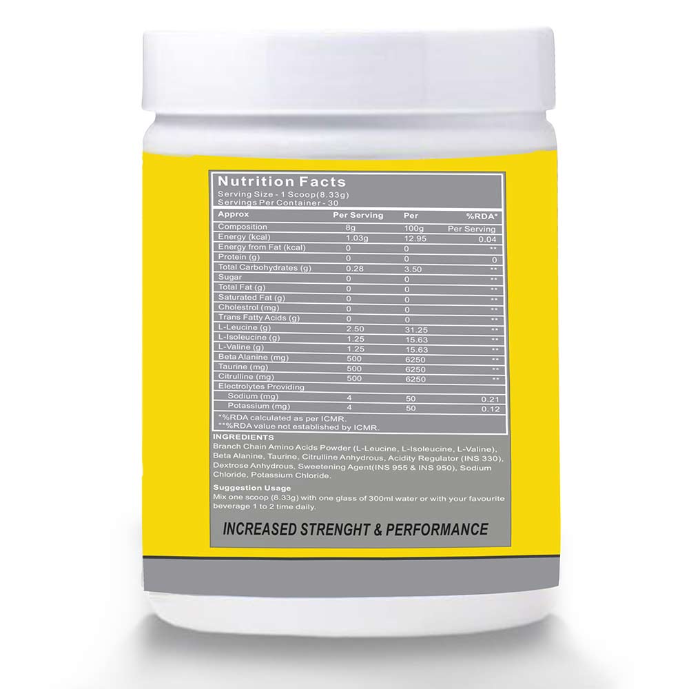 3 - Muscle Performance BCAAs,  0.55 lb  30 Servings  Watermelon 